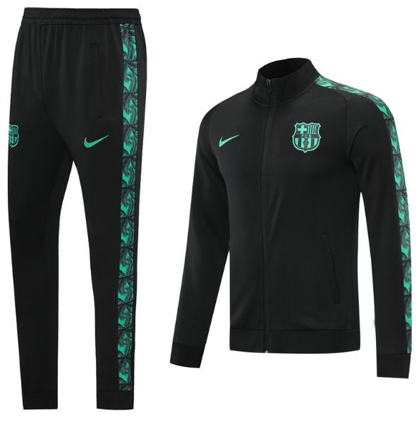 Barcelona Black UCL Training Kits Jacket and Pants 2020/21